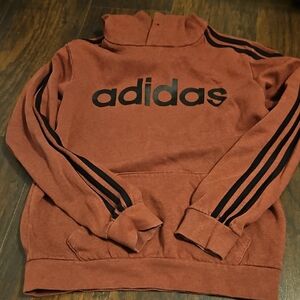 Adidas Brick Red Sweatshirt with Black Details